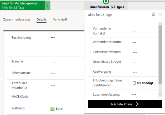 Geschäftsprozessfluss in Dynamics 9.0 on-premise