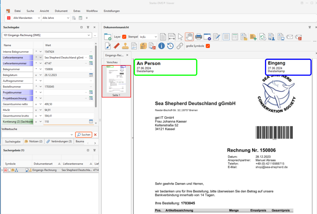 Starke-DMS® Version 2024.1 - neues W11 Design Farbschema hell